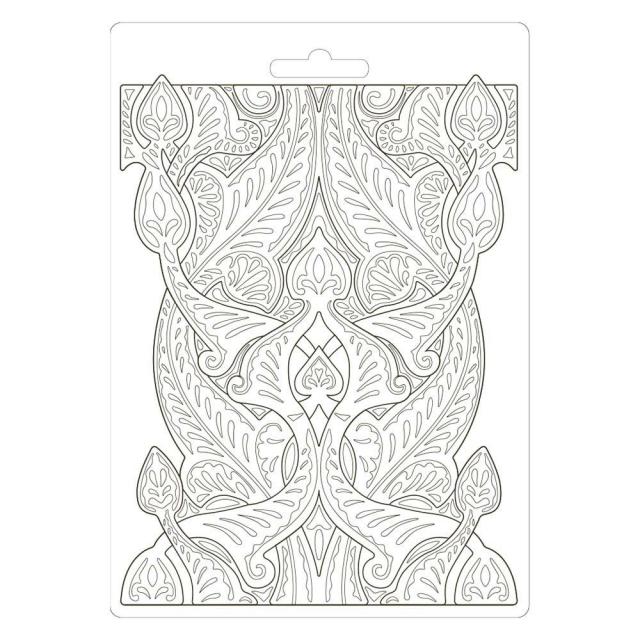 Stamperia - Texture Impression - Soft Mould A5 - Romantic Horses Saddle Pattern*