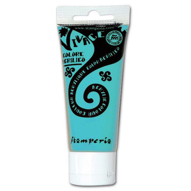 Stamperia - Vivace - Acrylic Colour - Kab68 - Indian Turquoise - 60ml