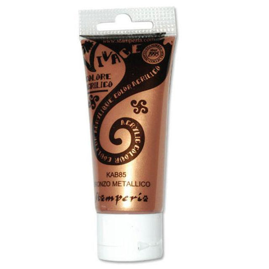 Stamperia - Vivace - Acrylic Colour -  Kab85 - Bronze   - 60ml