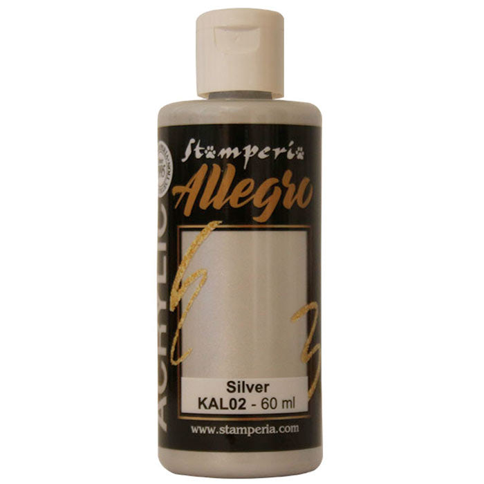 KAL 2 - Stamperia - Allegro - Acrylic Paint - Silver 59ml