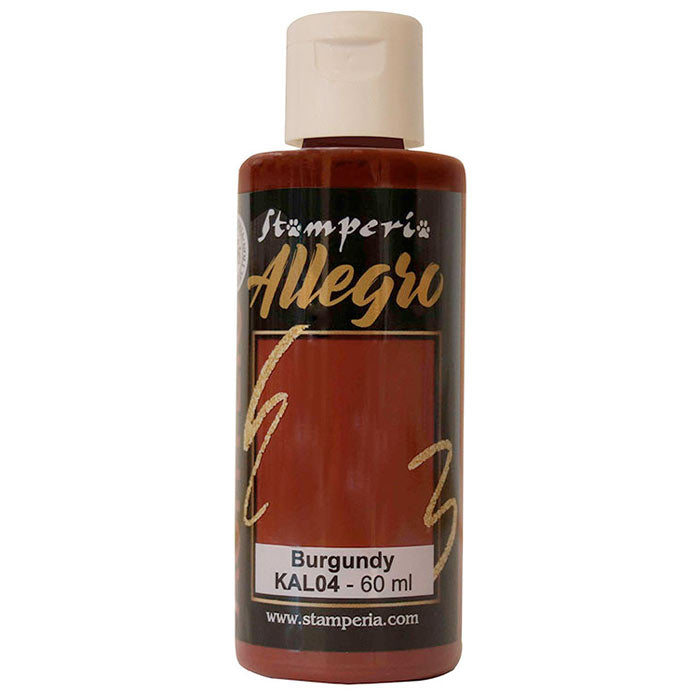 KAL 4 - Stamperia - Allegro - Acrylic Paint Burgundy 59ml