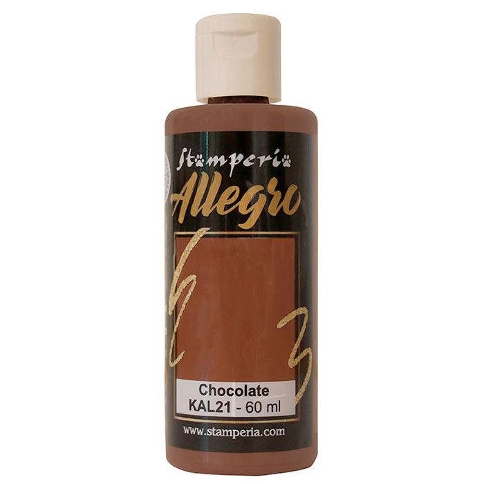 KAL 21 - Stamperia - Allegro - Acrylic Paint - Chocolate - 60ml