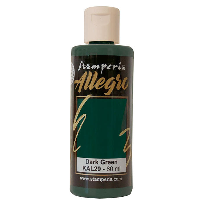 KAL 29 - Stamperia - Allegro - Acrylic Paint - Dark Green - 60ml