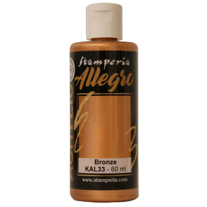 KAL 33 - Stamperia - Allegro - Acrylic Paint - Bronze - 60ml
