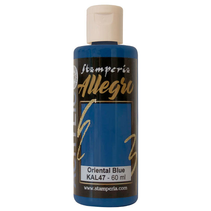 KAL 47 - Stamperia - Allegro - Acrylic Paint - Oriental Blue - 60ml