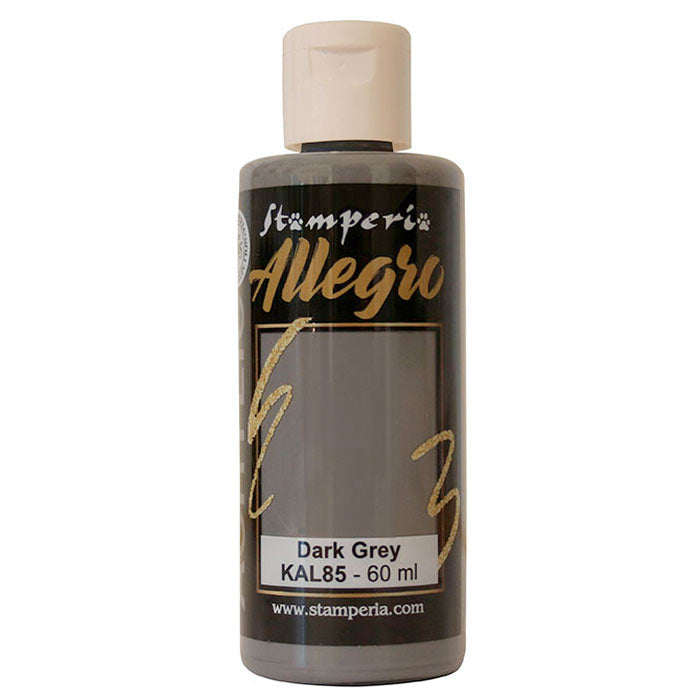 KAL 85 - Stamperia - Allegro - Acrylic Paint - Dark Grey - 60ml