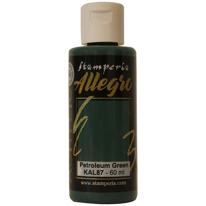 KAL 87 - Stamperia - Allegro - Acrylic Paint - Petroleum Green - 60ml
