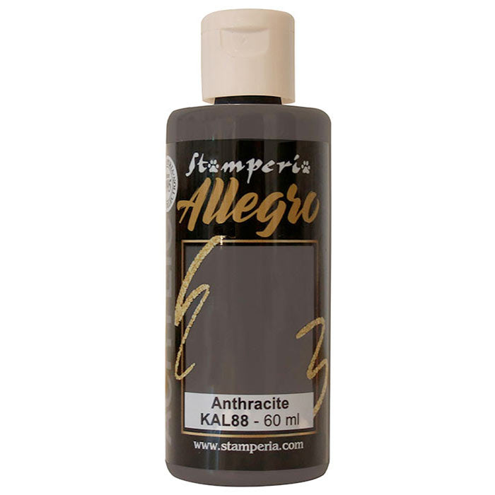 KAL 88 - Stamperia - Allegro - Acrylic Paint - Anthracite - 60ml