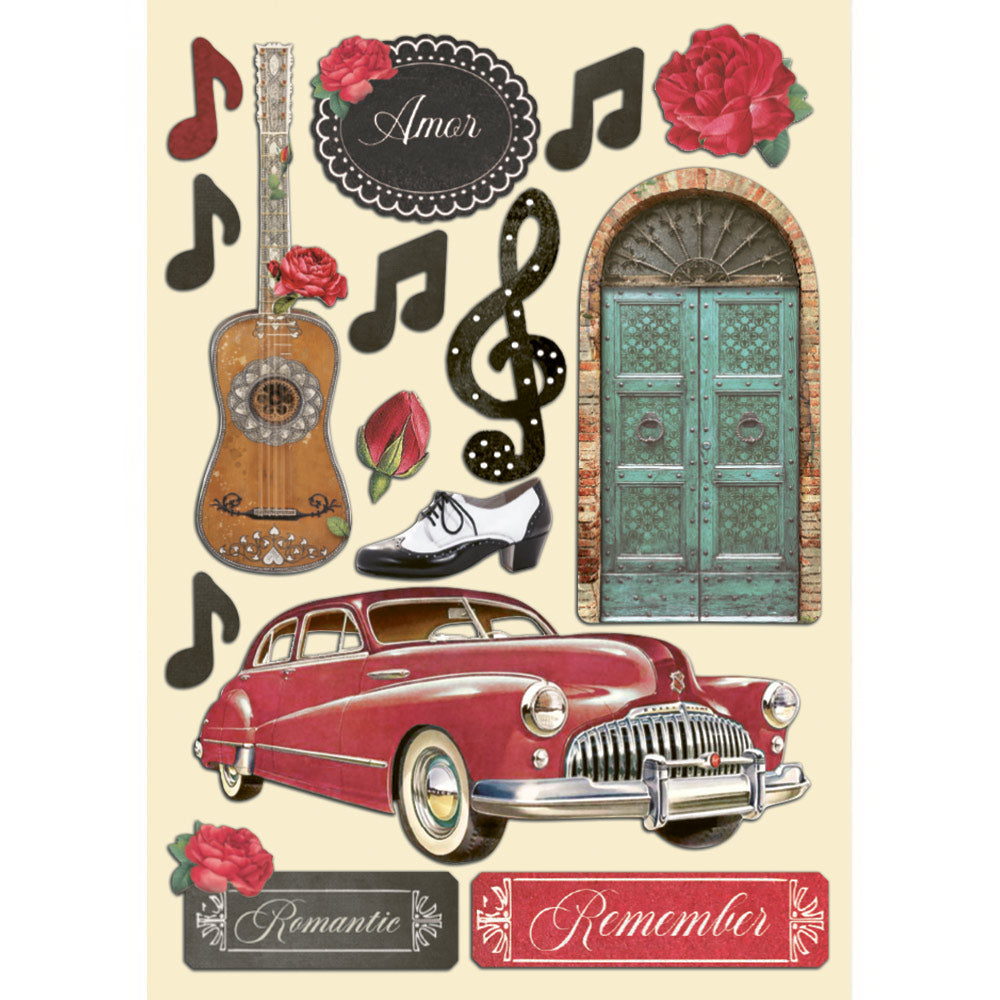 Stamperia - A5 - Wooden Shapes - Desire