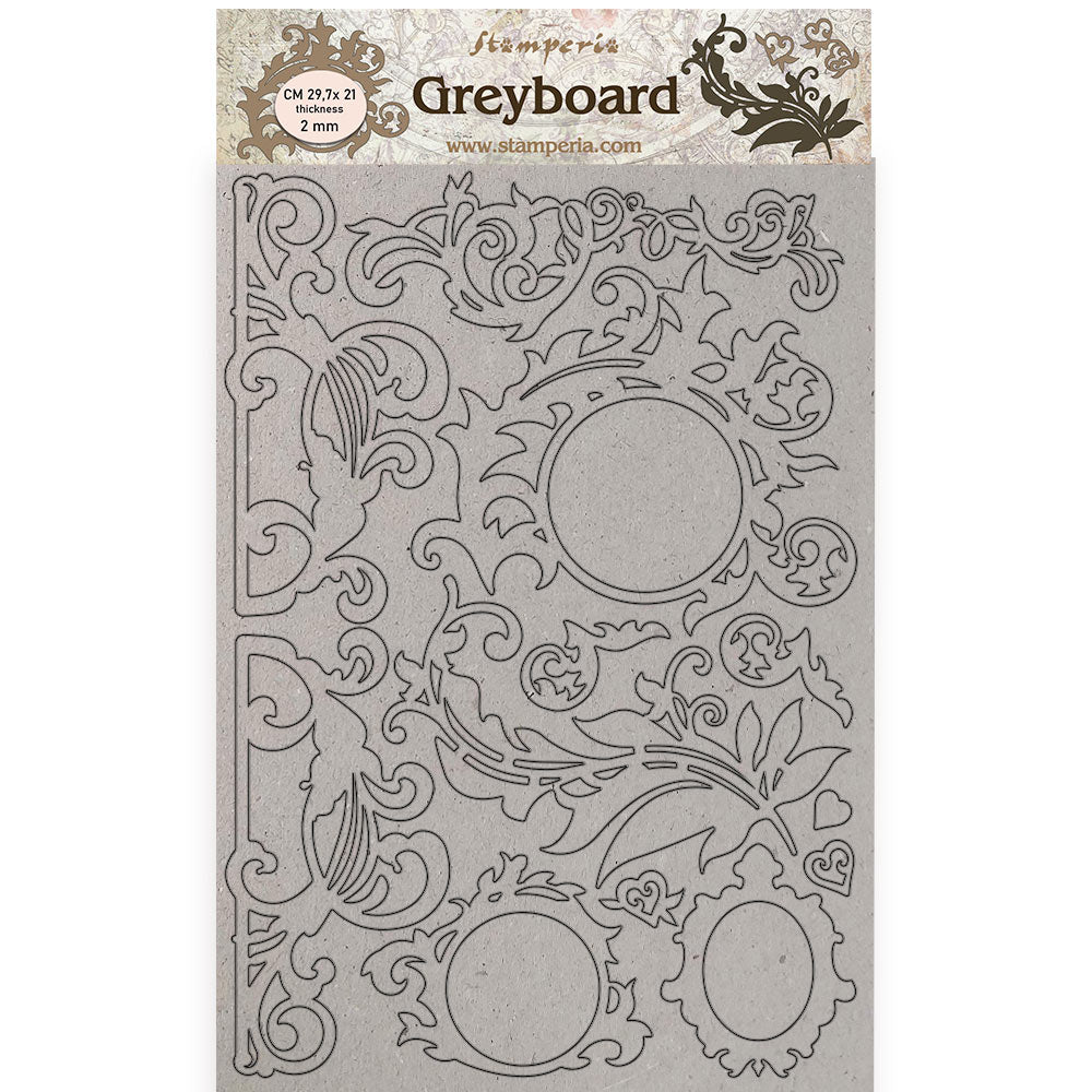 Stamperia - A4 - Greyboard - 2mm Casa Granada Decorations