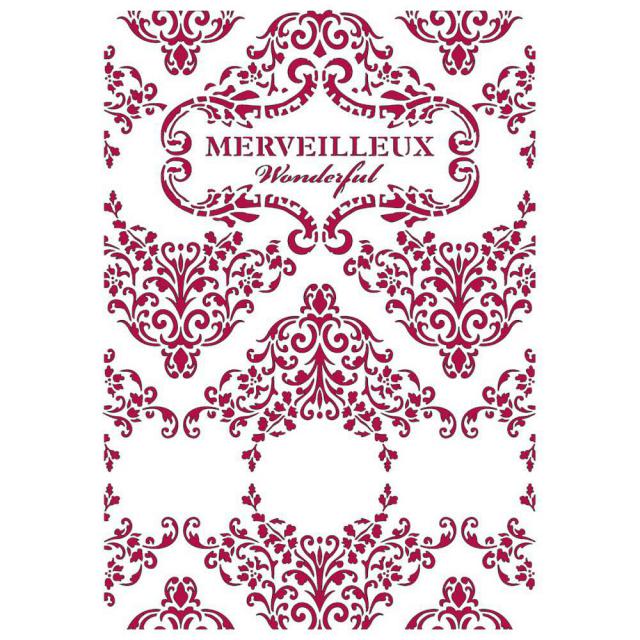 STAMPERIA - STENCIL 21 X 29.7CM- ROMANTIC SEA DREAM WONDERFUL