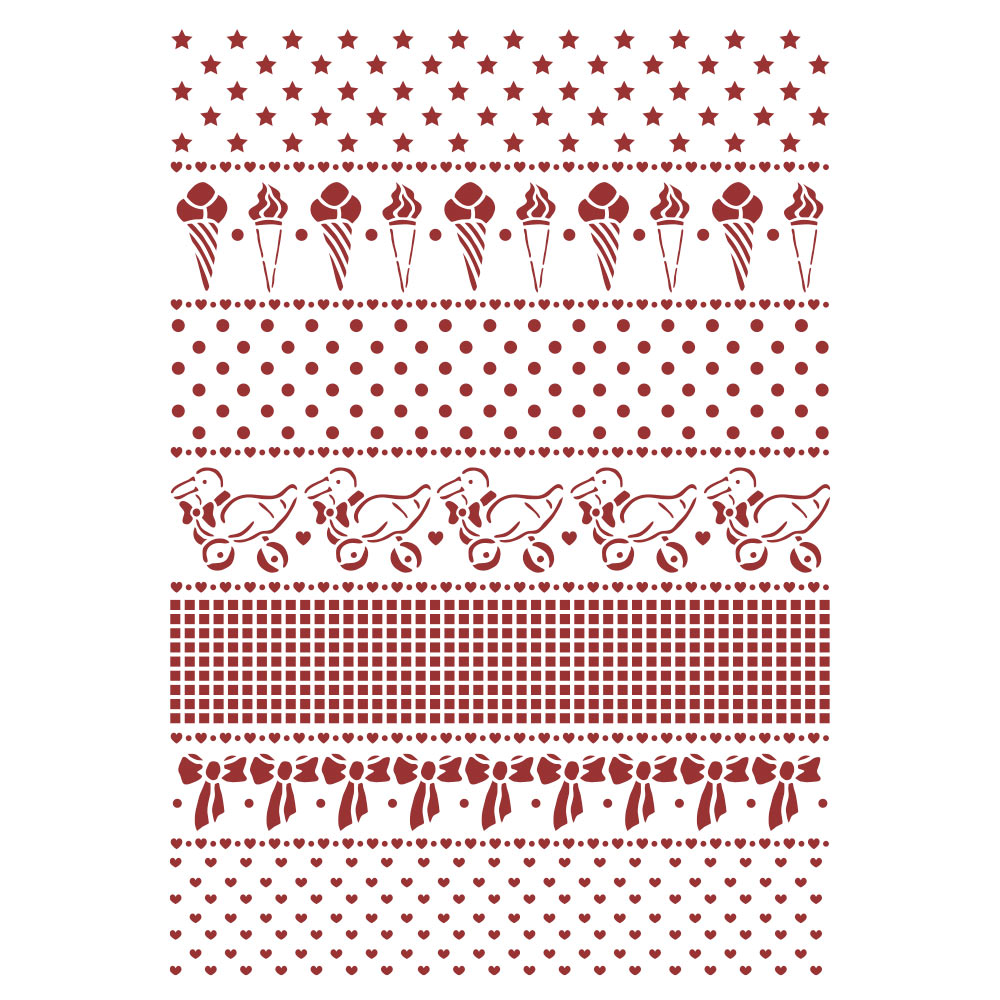 Stamperia - - Stencil 21 X 29.7cm- DayDream Borders