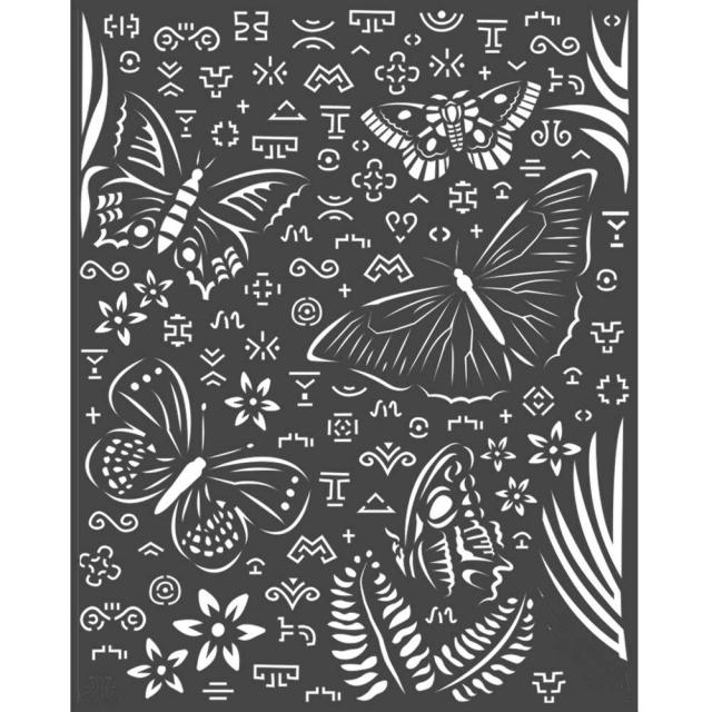 Stamperia - Mix Media Stencil - 20 X 25 Amazonia Butterflies