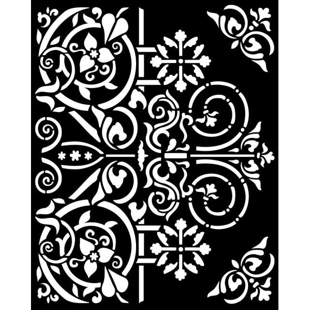 Stamperia - Mix Media Stencil - 20 X 25 Magic Forest door ornaments