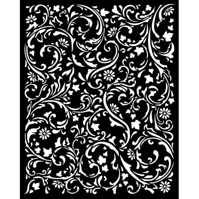 Stamperia - Mix Media Stencil - 20 X 25 Magic Forest Swirls Pattern