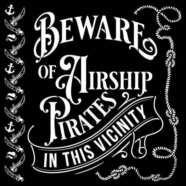 Stamperia- Thick Stencil 12 X 12cm- Lady Vagabond Lifestyle - Pirates