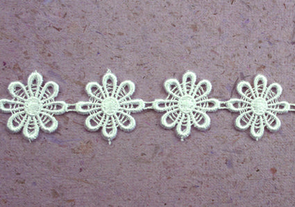 GREEN TARA - LACE 2.5 CM OFF WHITE (SOLD PER METRE)
