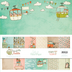 LADY PATTERN PAPER PACK- 12 X 12 TRAVEL BUDDIES