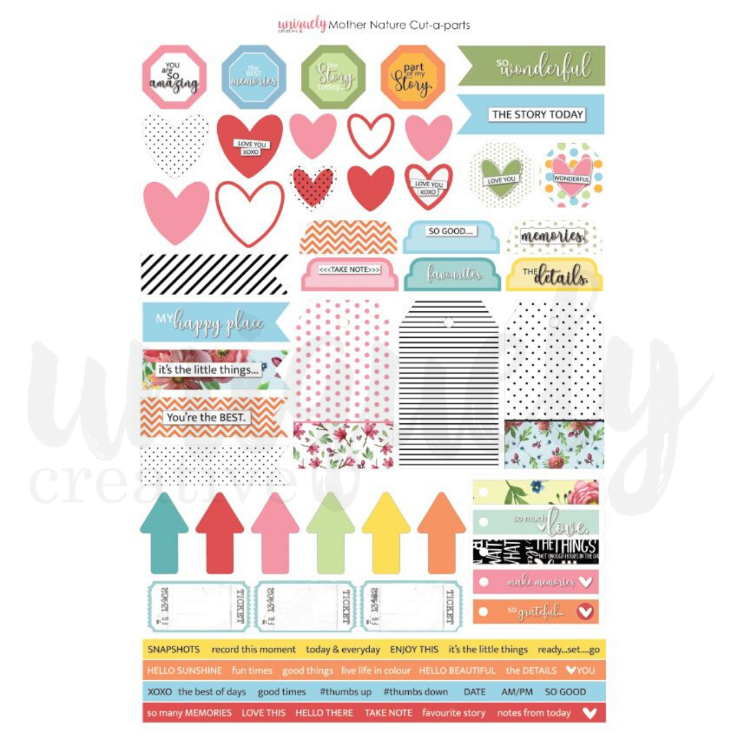 UNIQUELY CREATIVE - MOTHER NATURE CUT - A - PART SHEET