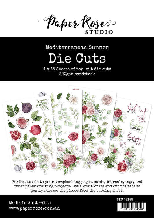 Paper Roses - Die Cuts - Mediterranean Summer