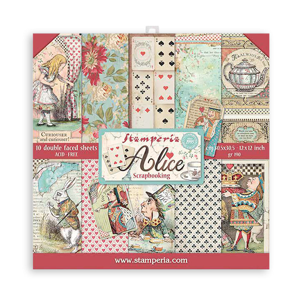 Stamperia - 12 X 12 Paper Pack - Alice In Wonderland