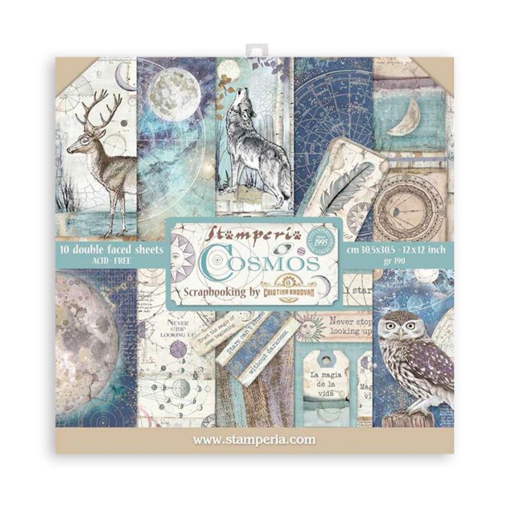 Stamperia - (12”X12”) Cosmos - Paper pad