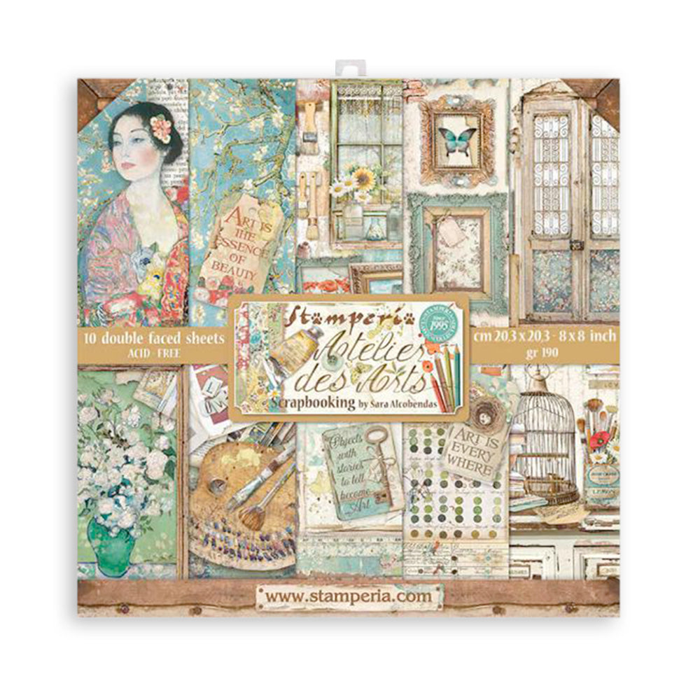 Stamperia - (8”X8”) Atelier des Arts paper pad*
