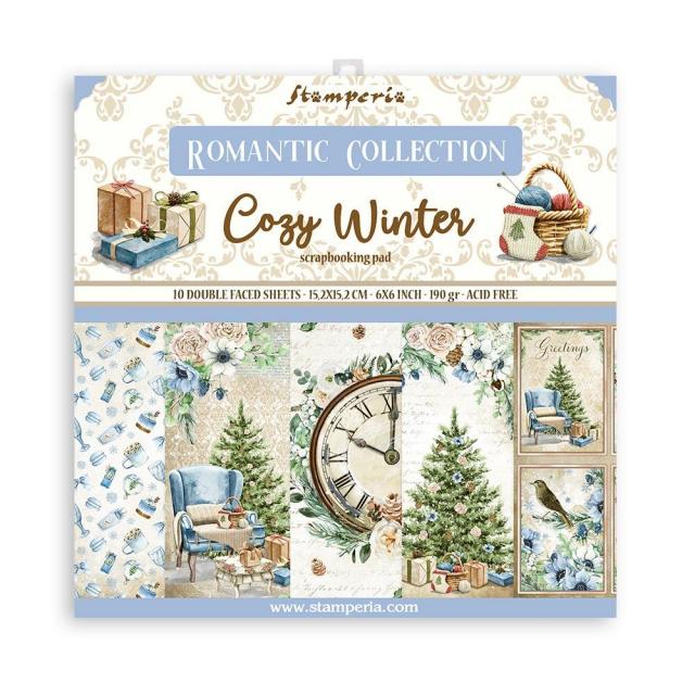 Stamperia - (6”X6") Paper Pad - Romantic - Cozy Winter