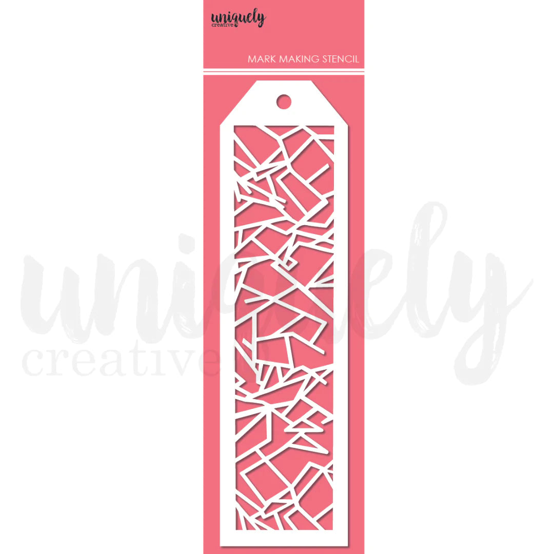 Uniquely Creative - Shatter Mark Making stencil *