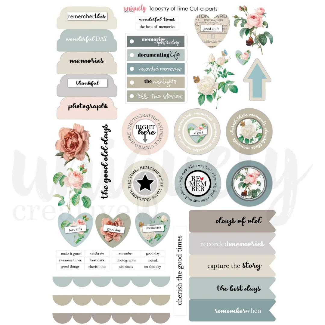 Uniquely Creative - Tapestry of Time Cut-a-part Sheet