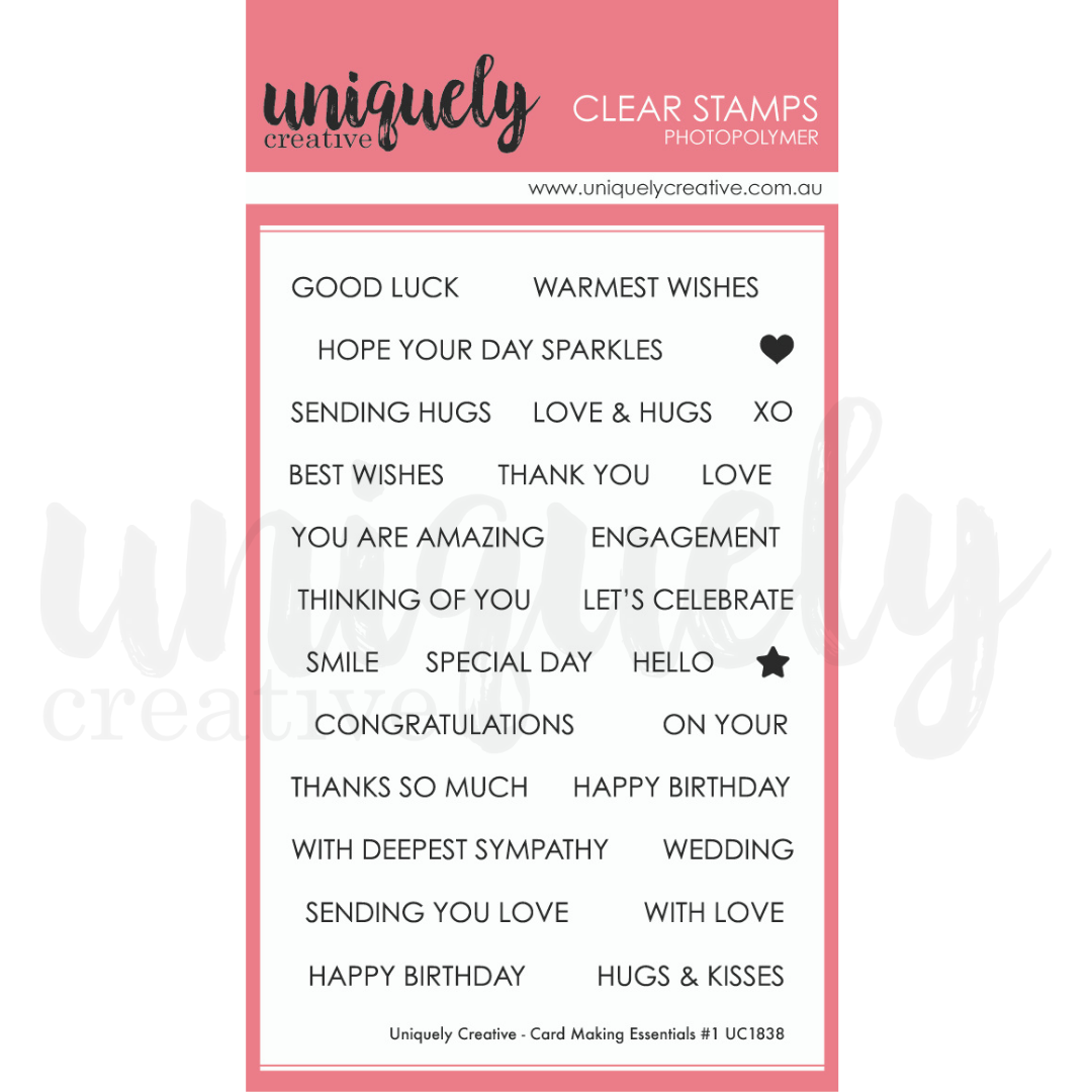 UNIQUELY CREATIVE - CARD MAKING ESSENTIALS #1 STAMP *