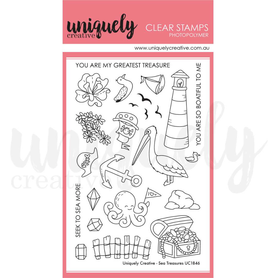 Uniquely Creative - Sea Treasures Stamp *