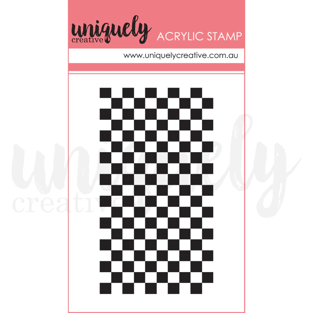 Uniquely Creative - Checkerboard Mark Making Mini Stamp *