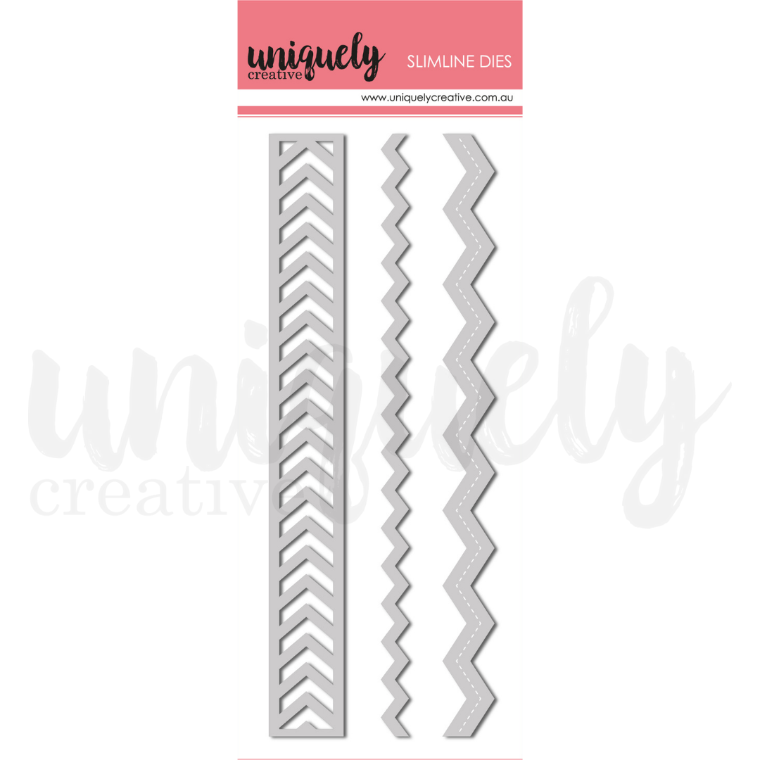 Uniquely Creative - Chevron Strips Die *