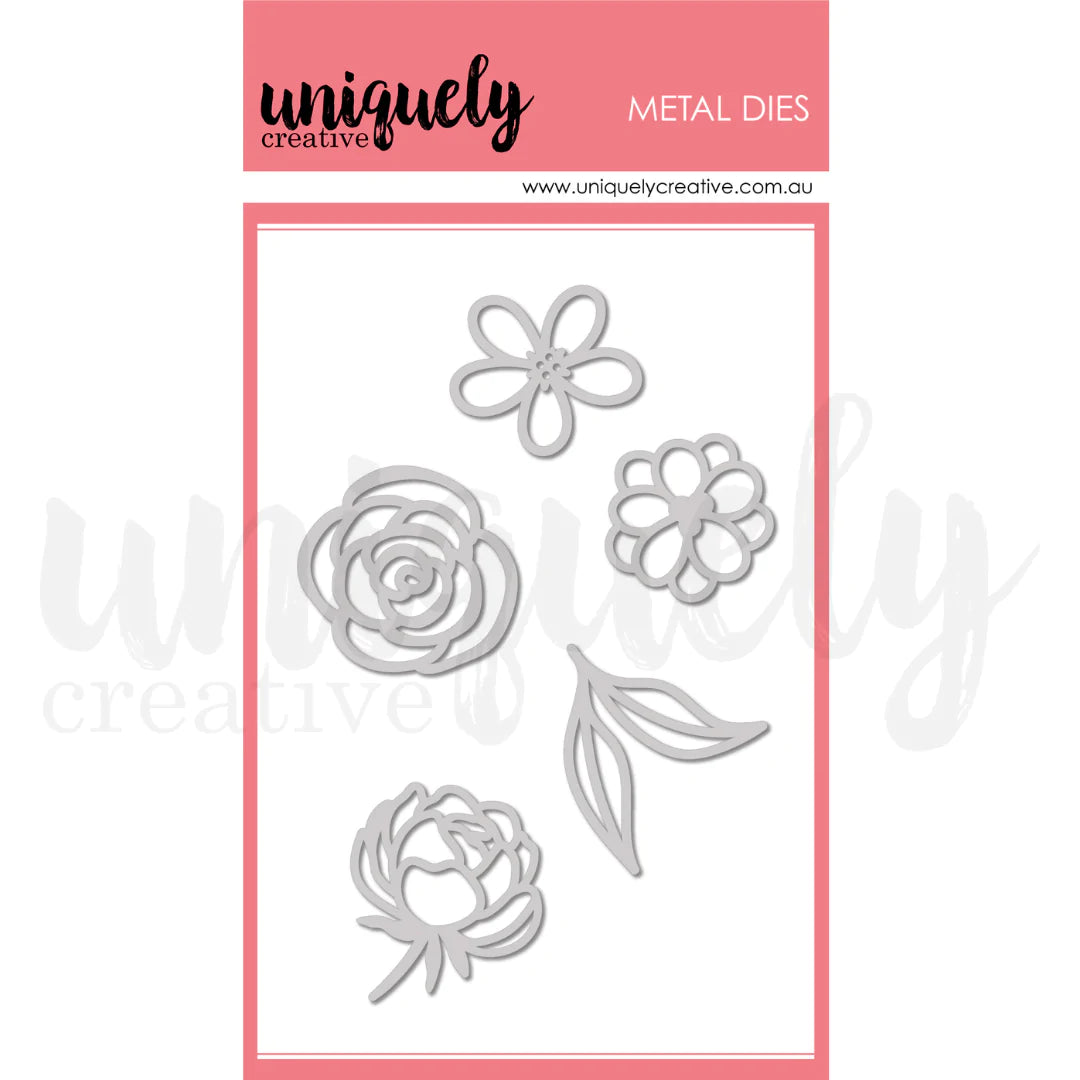 Uniquely Creative - Boho Flower Elements Die *