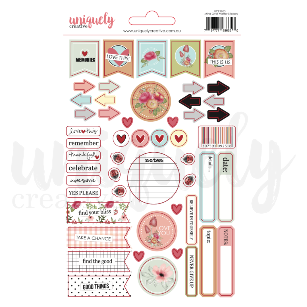 Uniquely Creative - Mind over Matter Stickers *