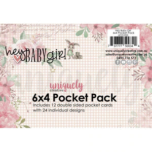 Uniquely Creative - 6 x 4 Pocket Pack - Hey Baby Girl *