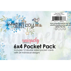 Uniquely Creative - 6 x 4 Pocket Pack - Hey Baby Boy
