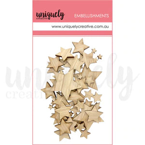 Uniquely Creative - Wooden Mixed Stars *