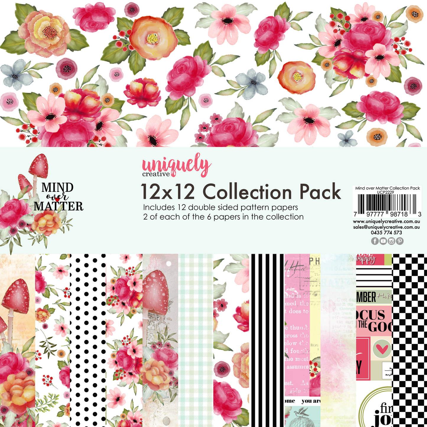 Uniquely Creative - 12 X 12 Mind over Matter Collection Paper Pack