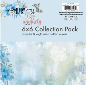 Uniquely Creative - 6 X 6  Hey Baby Boy Collection Pack