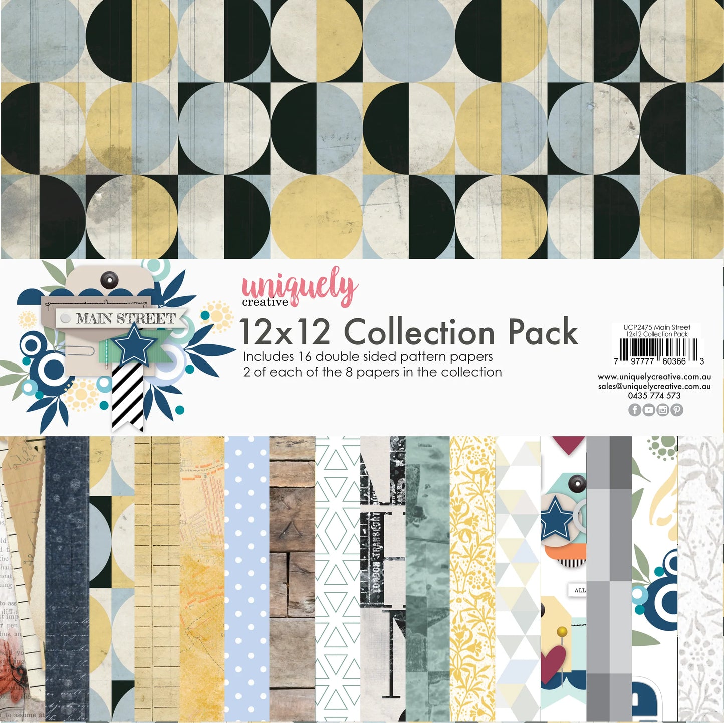 Uniquely Creative - 12 X 12 Main Street Collection Paper Pack