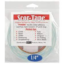 SCOR-TAPE - 1/4" PREMIUM DOUBLE SIDED TAPE (25M)