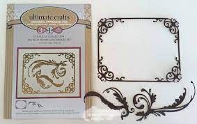 ULTIMATE CRAFTS - OOH LA LA COLLECTION - MATILDA FRAME & FLOURISHES SET - IMPRESSION DIE