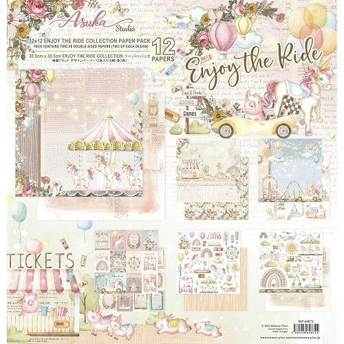 Asuka Studio - Enjoy the Ride Collection Paper Pack 12 x 12
