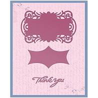 ULTIMATE CRAFTS - MAGNOLIA LANE COLLECTION - THANK YOU TAG - IMPRESSION DIE