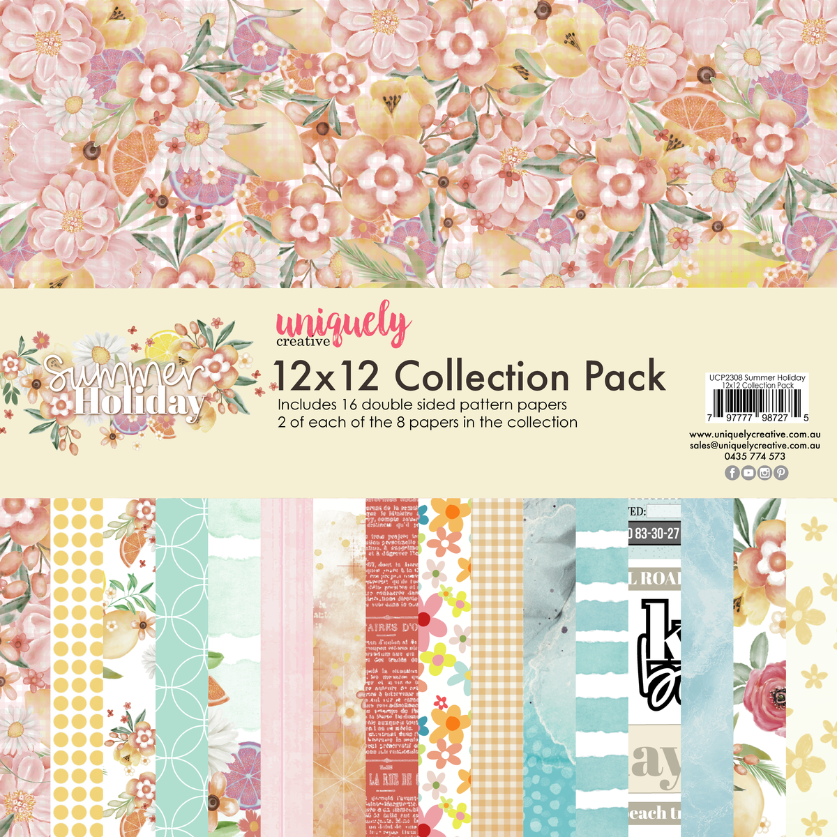 Uniquely Creative - 12 X 12 Summer Holiday Collection Paper Pack