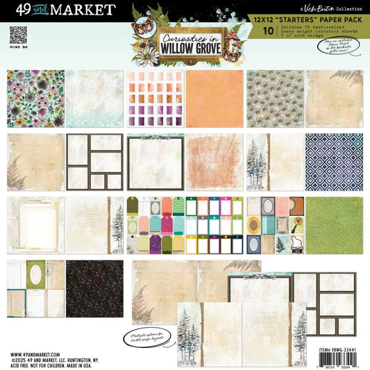 49 and Market - 12 x 12 paper pack - Curiosities in Willow Grove
