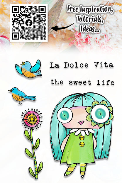 AALL & Create -A7  Clear Stamp - La Dolce Vita