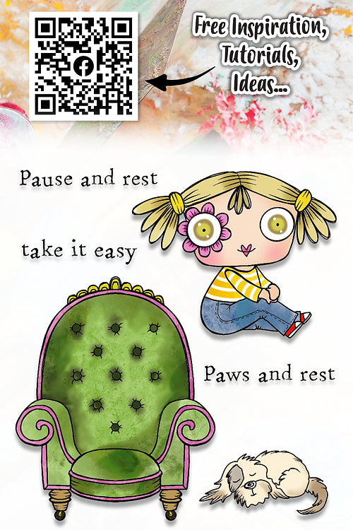 AALL & Create -A7  Clear Stamp - Paws & Rest